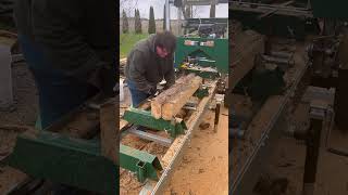 Milling two cedar logs at once woodlandmills hm126sawmill [upl. by Madonna18]