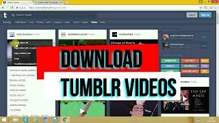 HOW TO DOWNLOAD TUMBLR VIDEOS [upl. by Gardal]