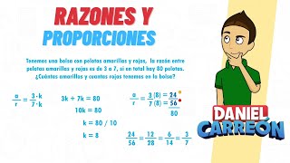 RAZONES Y PROPORCIONES Ejercicio 1 Super facil  Para principiantes [upl. by Relyuhcs871]