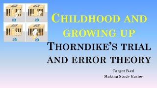 Thorndike Trial and Error Theory  Childhood and Growing up [upl. by Mcwherter489]