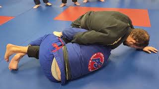 Half guard sweep using the lapel bjj brazilianjiujitsulifestyle grappling brazilianjiujitsu [upl. by Sybil]