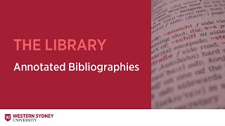 Annotated Bibliographies What they are and how to prepare one [upl. by Oidiple542]