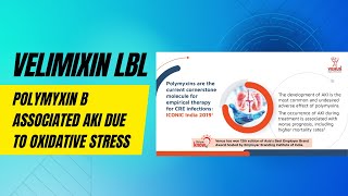 Velimixin LBL on Polymyxin B associated AKI due to Oxidative stress [upl. by Parnas]