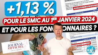 Au 1er janvier 2024 ⬆️ du SMIC et pour les fonctionnaire alors  Combien  🧐 SMIC fonctionnaires [upl. by Nidia]