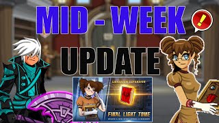 AQW Mid Week Update Final Light Tome Quests  Reward  Librarium Expansion [upl. by Taryn]