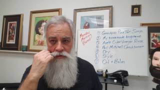 The quotLess than one minutequot handlebar mustache How to use less mustache wax or product [upl. by Aloek]