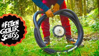 MTB FAHRRAD SCHLAUCH FLICKEN amp WECHSELN  AM TRAIL amp DER WERKSTATT  Tutorial [upl. by Rufus]