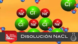 Disolución NaCl  animación│química [upl. by Pavkovic555]