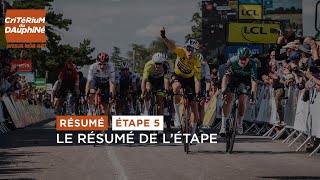 Dauphiné 2022  Étape 5  Résumé [upl. by Laehcar]