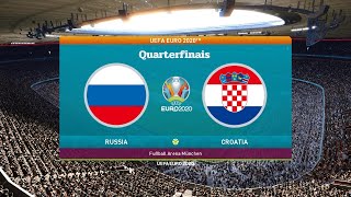 Russia VS Croatia  EURO2020 Quarterfinais [upl. by Voltmer45]