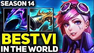 RANK 1 BEST VI IN SEASON 14  AMAZING GAMEPLAY  League of Legends [upl. by Alissa]