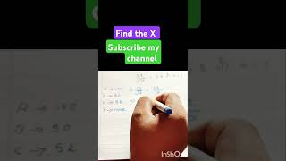 Find the X mind math simplification shorts youtubeshorts ytshorts [upl. by Benjamen]