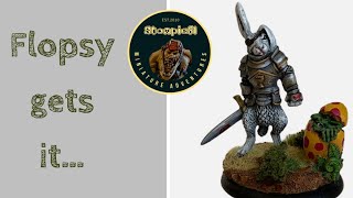 Burrows and Badgers painted hare  unboxing loads of other Oathsworn miniatures [upl. by Anera]