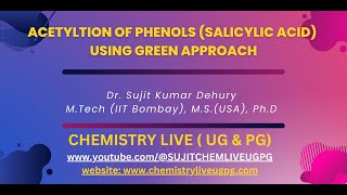 Acetylation of Salicylic Acid using Green Approach [upl. by Wolfram865]