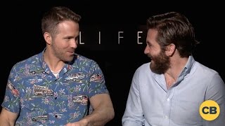 Ryan Reynolds and Jake Gyllenhaal Talk LIFE Movie [upl. by Cristiona458]