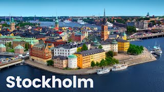 Stockholm City Tour Ultra HD  Stockholm Sweden  Stockholm Drone View [upl. by Epuladaug]