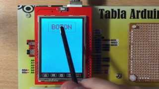 TFT LCD 24quot Shield TouchScreen Example with Arduino UNO [upl. by Alphonsa]