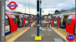 FIRST TIME Full Journey on the Jubilee Line  Stratford to Stanmore [upl. by Skvorak]