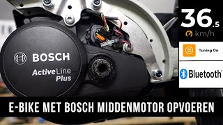 EBike met Bosch middenmotor opvoeren  Bluetooth Speedbox [upl. by Varien]