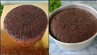 Basic Chocolate Sponge Cake Recipe  Super Soft Chocolate Sponge Cake Recipe [upl. by Julianna]