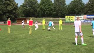 Fußballtraining mit Peter Hyballa quotDer SchnittstellenBallquot [upl. by Elrak117]