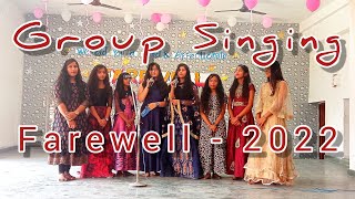 Farewell Group Singing 202122  Farewell group Song  song performance by 9th class girls SFS [upl. by Leboff]