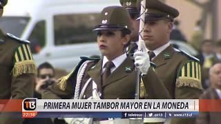 Primera mujer Tamblor Mayor en la Moneda [upl. by Omidyar]