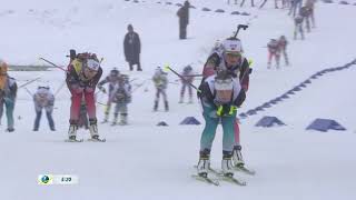 Biathlon Annecy Le Grand Bornand Womens Mass Start  2019–20 Biathlon World Cup 22122019 [upl. by Bishop]