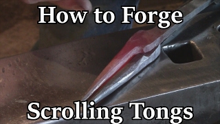 How to Forge Scrolling Tongs  Iron Wolf Industrial [upl. by Nikolas]