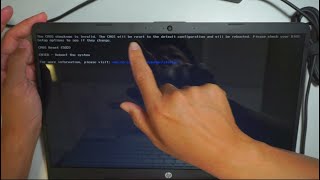 HP Laptop CMOS Reset 502 Error Checksum is Invalid [upl. by Bocoj]