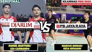 ROWR Daniel MarthinLeo Rolly Carnando vs Marcus GideonReza Pahlevi Isfahani  KEJURNAS PBSI 2024 [upl. by Anuhsal]