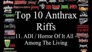 Anthrax Top 10 Riffs [upl. by Leahcimnaj697]