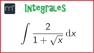 Integral irracional integrales irracionales [upl. by Cohlier]