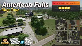 American Falls  Map Tour  Farming Simulator 22 [upl. by Edylc]