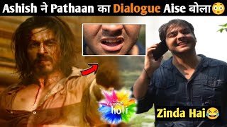 Ashish chanchlani New video Holi Mein SRK Pathaan Dialogue Aise बोला😳Ashish Zinda Hai shahrukh kham [upl. by Burchett]