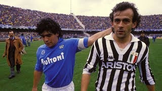 Michel Platini Vs Maradona 1986  Juventus x Napoli [upl. by Nava]