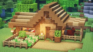 Minecraft How to Build a Small Survival House 1 [upl. by Sklar703]