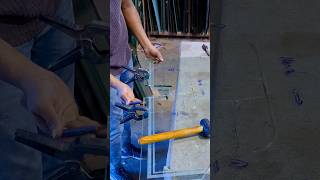 8MM GLASS CUTTING U 🔥👊🙄…… glasswork shortvideo experiment [upl. by Subak]