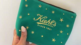 What’s Inside Kiehls 2024 Free Holiday Gift Bag ❄️✨ [upl. by Siugram421]