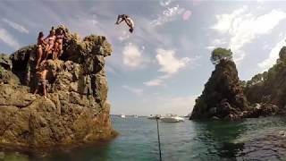 Calella de Palafrugell  Cliff Diving 2015 [upl. by Yewed]