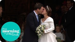 Princess Eugenie and Jack Brooksbank Share Their First Kiss  This Morning [upl. by Alfi]