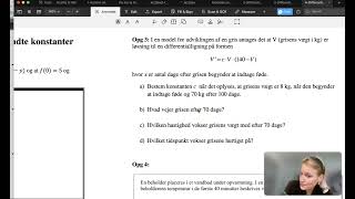 Differentialligninger med ukendte konstanter3sMA2024 [upl. by Eive]