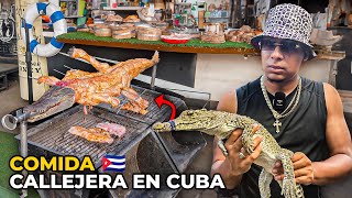 Dia9  COMIDA CALLEJERA EN CUBA  Wao  Comen cocodrilos [upl. by Hadias430]