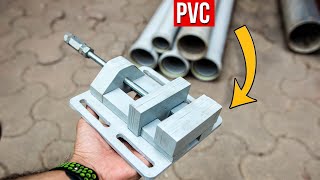 Ingenious DIY Constructing a Durable Vice from PVC Pipe [upl. by Fredela]