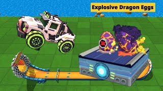 RACECRAFT GAME  RUMBLE CAR UNLOCK SACRET FIRE HIILS TRACK PIECE  HOT RACE WHEELS UNLIMITED [upl. by Rabkin]