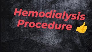 Hemodialysis procedure blood se water ko kaise nikalte hai [upl. by Latsryk518]