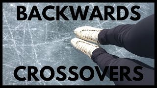 BACKWARD CROSSOVERS  Figure Skating Tutorial [upl. by Gunner]