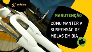 SuspensaÌƒo de bike com molas A manutencÌ§aÌƒo eÌ faÌcil Pedaleria [upl. by Mcbride]