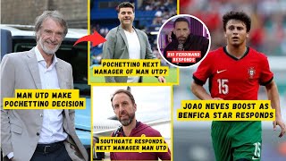 NEXT MANAGER MAN UTD❗Man Utd Make Manager Decision😱Pochettino amp Southgate😱Rio Reacts😲Man Utd News [upl. by Birgitta]