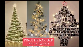 PINO de NAVIDAD en la PARED con ALAMBRE y ESCARCHA 🎄🎄🎄IDEAS [upl. by Nahttam655]